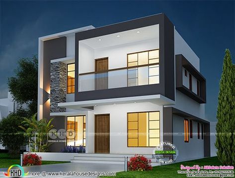 ₹1900 Per square feet cost 1600 sq-ft home Home Kerala, Flat Roof House Designs, Kerala Home Design, Kerala Home, India House, Flat Roof House, Free House Plans, Modern Contemporary Homes, Indian Home Design