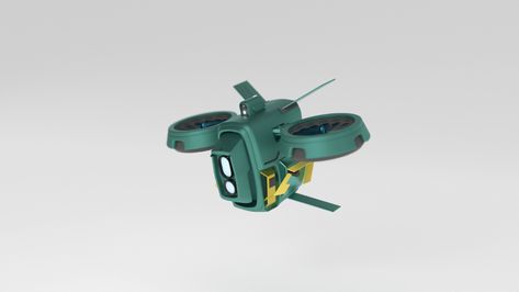 Concept Art - AI Drone :: Behance Robot Drone Concept Art, Fantasy Drone, Drone Concept Art, Drone Concept, Drones Concept, Blender 3d, 3d Modeling, Freelancing Jobs, Drones