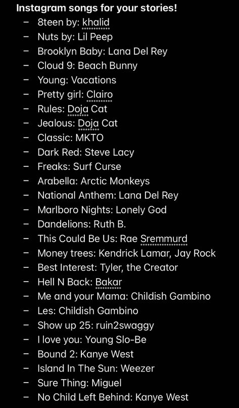 Good Song For Insta Story, Songs To Post Your Bff To On Insta, Girlboss Instagram Bio, Songs To Instagram Story, Song To Use On Insta Story, Birthday Songs Instagram Story Ideas, Instagram Songs Story Ideas, Music For Your Insta Story, Classy Things Aesthetic