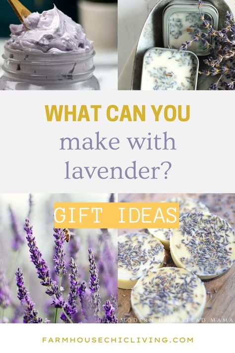 Things To Make From Lavender, Lavender Gift Basket Ideas, Lavender Gift Ideas, Things To Make With Dried Lavender, Lavender Homemade Gifts, Crafts With Lavender, Homemade Lavender Gifts, Lavender Products Ideas, What To Make With Fresh Lavender