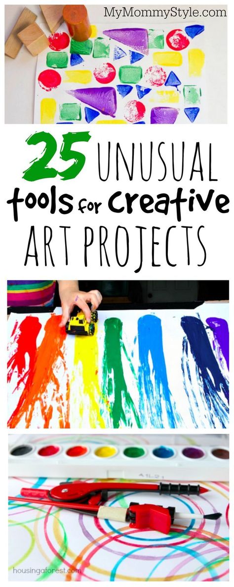 25 unusual tools for creative art projects Creative Art Ideas, Creative Curriculum Preschool, Creative Art Activities, Creative Art Projects, Group Art Projects, Sea Activities, Preschool Art Projects, Art Project For Kids, Art Activities For Toddlers