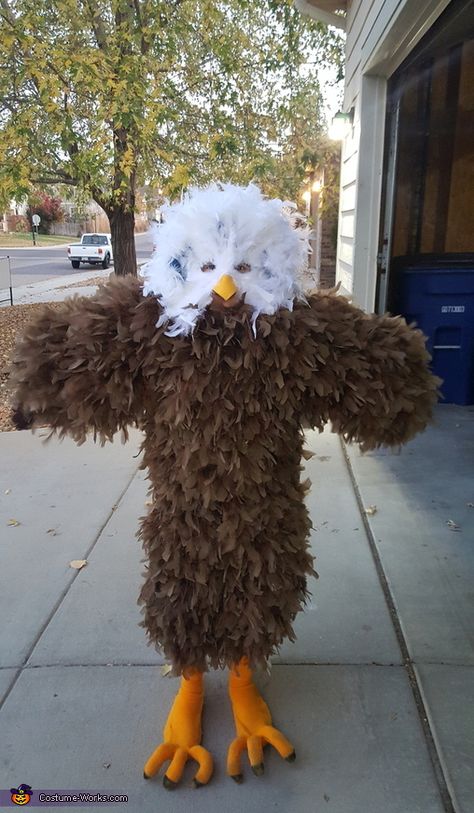 Bald Eagle Costume - Halloween Costume Contest via @costume_works Diy Eagle Costume, Bald Eagle Costume, Eagle Costume, Costume Works, Animal Costumes, Soccer Socks, Diy Valentine, Halloween Costume Contest, Love Animals