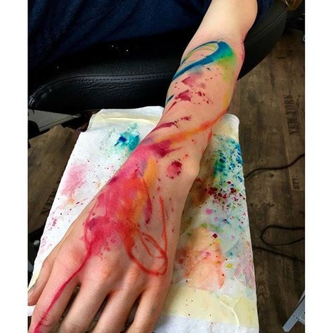 Family First Tattoo, Watercolour Tattoos, Abstract Art Tattoo, Abstract Tattoos, Watercolor Tattoo Flower, Floral Tattoo Sleeve, Geniale Tattoos, Book Tattoo, Abstract Tattoo