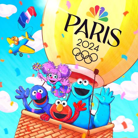 Elmo goes to Paris! Muppets of Sesame Street join NBCUniversal’s Coverage of Olympic Games Paris 2024 - Sesame Workshop Travel To Paris, Reading Vocabulary, Abby Cadabby, Math School, Social Emotional Skills, Create Content, Emotional Skills, School Readiness, Learning Through Play