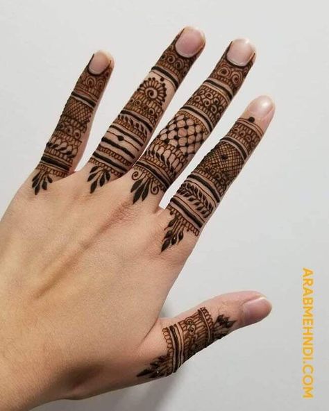 Full Fingers Mehndi Design, Mehedi Design Palm, New Mehndi Designs Fingers, Mehndi Designs Back Hand Fingers, Mehandi Design For Finger, Only Fingers Mehndi Design, Mehndi Designs Only Fingers, Only Finger Mehndi Design, Mehendi Fingers