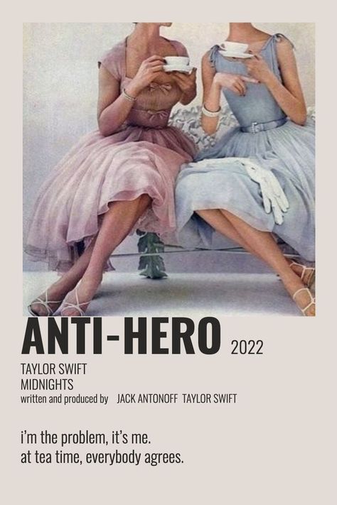 Taylor Swift Midnights Anti-Hero Polaroid Vintage Poster #taylorswift #swiftie #polaroidposters #vintageposters #midnights #antihero Taylor Swift Polaroid Poster, Taylor Swift Fanart, Anti Hero Taylor Swift, Taylor Swift Polaroid, Midnight Song, Taylor Swift Midnights, Taylor Songs, Hero Poster, Polaroid Poster