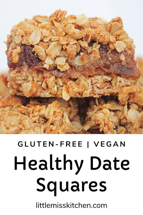 Healthy Vegan Date Squares Date Square, Date Squares, Healthy Meal Ideas, Plant Based Snacks, Square Recipes, Nourish Your Body, Healthy Ideas, Clean Eating Recipes, Healthy Meals