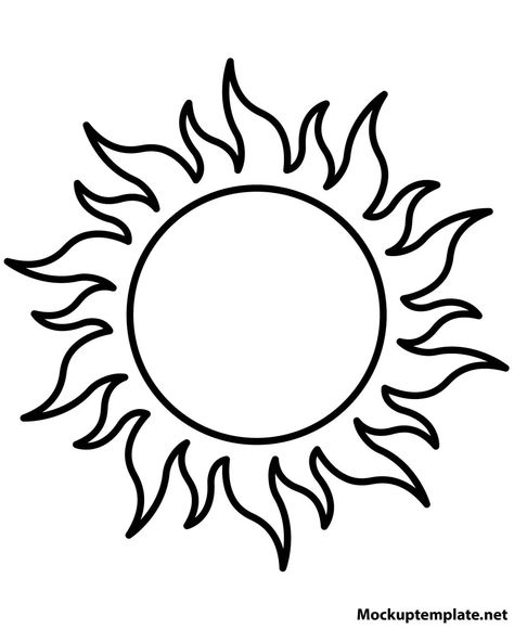 Free Printable Sun Templates ( 24+ ) Sun And Moon Template Free Printable, Sun Coloring Pages Free Printable, Sun Template Free Printable, Cd Suncatchers, Sun Outline, Printable Sun, Sun Template, Sun Silhouette, Sun Coloring Pages