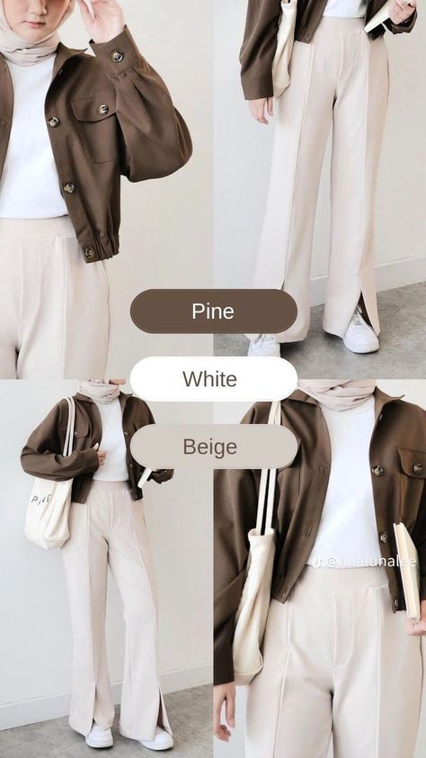 College Ootd, Smart Casual Women Outfits, Simple Casual Outfits, Simple Style Outfits, Mix Match Outfits, Colour Combinations Fashion, Color Combos Outfit, Color Combinations For Clothes, Color Guide