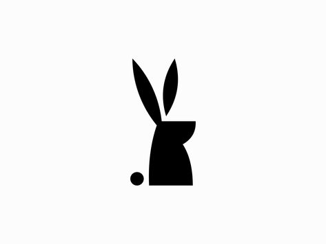 Rabbit Graphic Illustration, Rabbit Logo Ideas, Rabbit Branding, Bunny Logo Design, Rabbit Logo Design, Chinese Branding, Logo Rabbit, Bunny Icon, Rabbit Icon