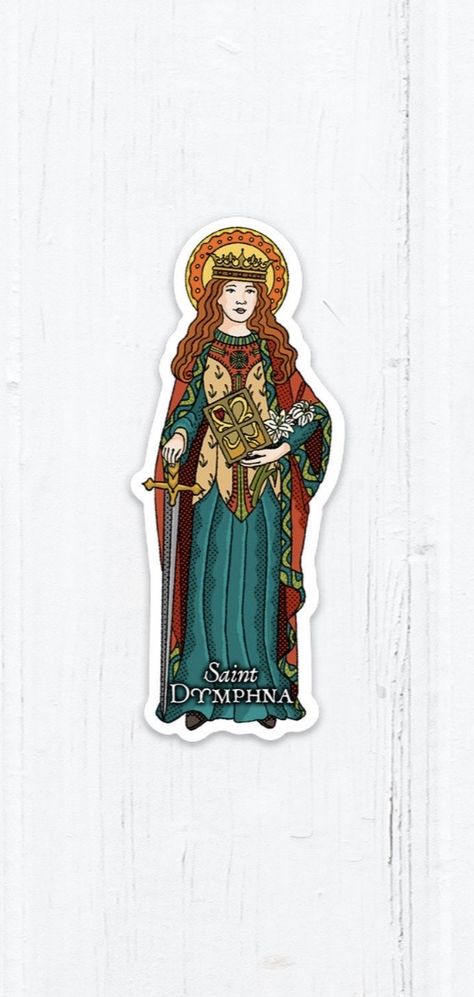 Religion Aesthetic, Saint Dymphna, Catholic Tattoos, It Tattoo, St Dymphna, Traditional Tattoo Art, Catholic Art, Traditional Tattoo, Tattoo Art