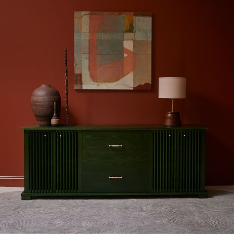 PANTANO CREDENZA | O&G STUDIO Credenza Decor, Tall Grasses, Hanging Files, Soft Close Drawers, Walnut Finish, Grasses, Ash Wood, White Oak, Storage Drawers