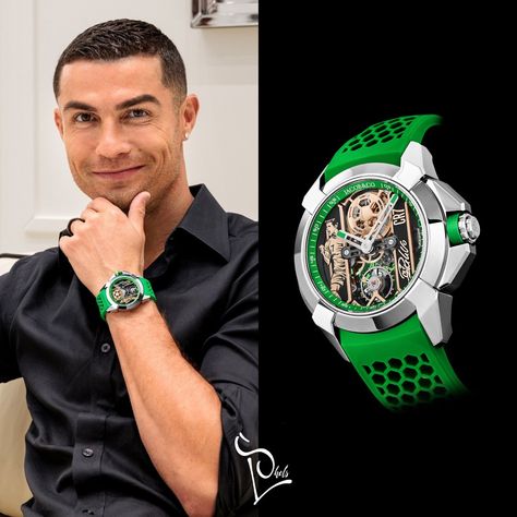 Cristiano Ronaldo is wearing a 18k white gold watch from his Jacob & Com Epic X 'flight of CR7' collection made in collaboration with the brand. Retail Price : $28k Please follow us and visit our pages for more 🙏🏻 Cr7 Watch, Ronaldo Shirtless, Cristiano Ronaldo Shirtless, Dr Accessories, Celebrity Watches, White Gold Watch, Shop Front Signage, Cristiano Ronaldo Cr7, Expensive Watches