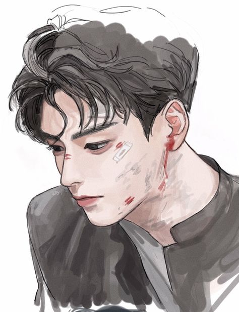 Eunwoo Painting, Cha Eun Woo Cartoon, Cha Eun Woo Anime, Cha Eunwoo Drawing, Cha Eun Woo Sketch, Cha Eun Woo Drawing, Cha Eunwoo Fanart, Sketch Lessons, Astro Fanart