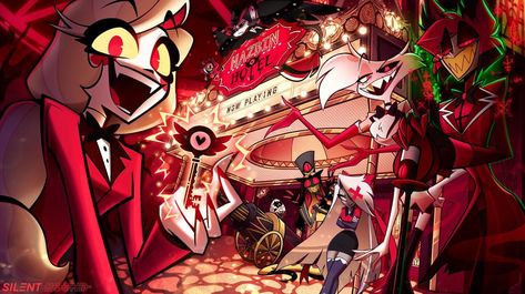 Carnage Marvel, Hazbin Hotel Charlie, Boss Wallpaper, H Hotel, Alastor Hazbin Hotel, Vivziepop Hazbin Hotel, Hotel Art, Computer Wallpaper, Drawing Reference Poses