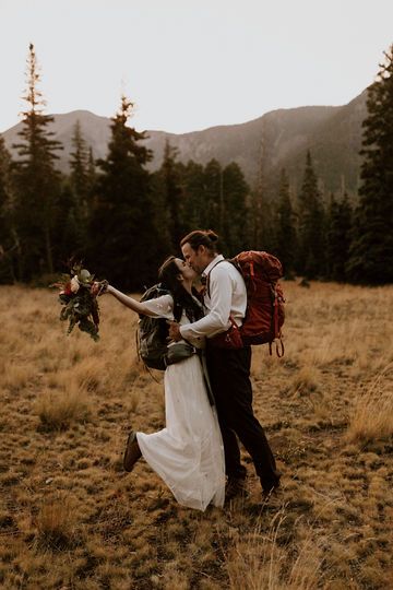 Flagstaff Elopement, Night Camping, Adventurous Elopement, Flagstaff Arizona, Backpacking Hiking, Elopement Ceremony, Wedding Organization, Flagstaff, Elopement Locations