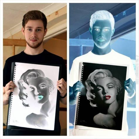 Inverse drawing Wow Art, Art Drawings Sketches, 그림 그리기, Marilyn Monroe, Cool Drawings, Art Tutorials, Amazing Art, Pencil Drawings, Art Sketches