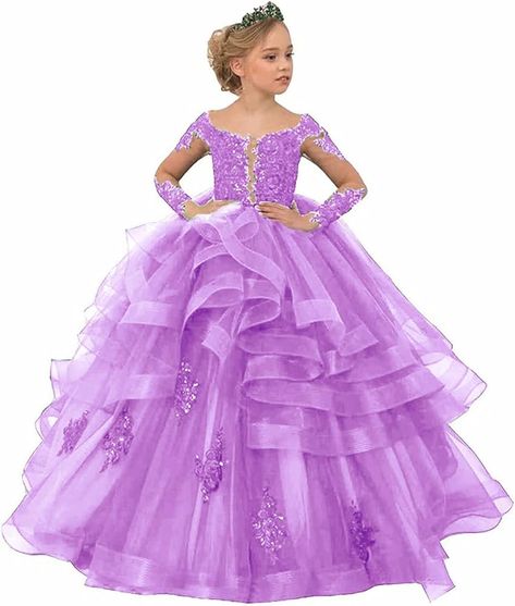 Pageant Dress, Flower Girl Dress, Girl Dresses, Girl Dress, Ball Gown, Appliques, Flower Girl, Flower Girl Dresses, Prom