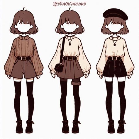 Anime Outfits Casual, Paper Outfits, Warm Outfit Ideas, Clothes Sketch, Aesthetic Winter Outfit, Png Tuber, 20 Aesthetic, Warm Outfit, Anime Date