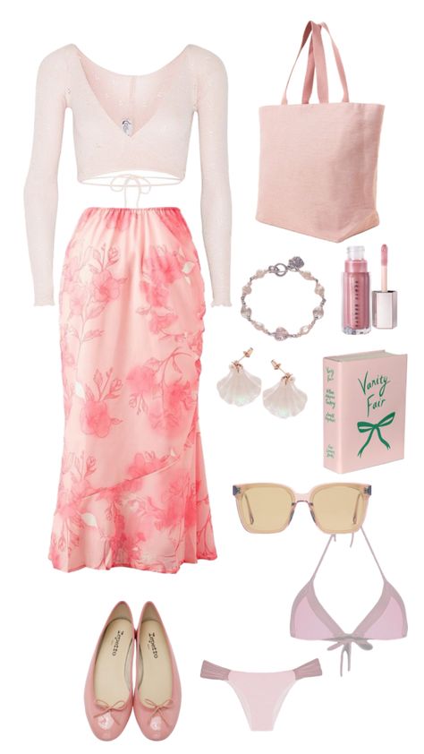 #pink #summeroutfit #summer #pinkaesthetic #barbie #barbiecore #outfit #fashion #outfitinspo #preppy Barbie Summer Outfits, Barbiecore Aesthetic Outfit, Sweetheart Aesthetic, Barbie Aesthetic Outfit, Princess Aesthetic Outfits, Teacher Barbie, Barbie Inspired Outfits, Barbiecore Outfit, Tropical Core