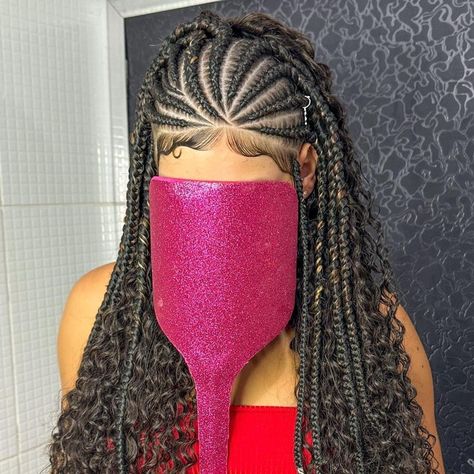 Lavender Hair Color Ideas, Curly Braided Hairstyles, Short Box Braids Hairstyles, Goddess Braids Hairstyles, Faux Locs Hairstyles, Braided Cornrow Hairstyles, Quick Braided Hairstyles, Lavender Hair, Braids With Extensions