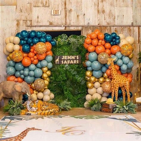 Balloon Arch Wedding, Theme Bapteme, Baby Shower Balloon Decorations, Balloon Garland Diy, Girls Birthday Party Decorations, Safari Theme Birthday, Kids Birthday Party Decoration, House Moving, April Fool's Day