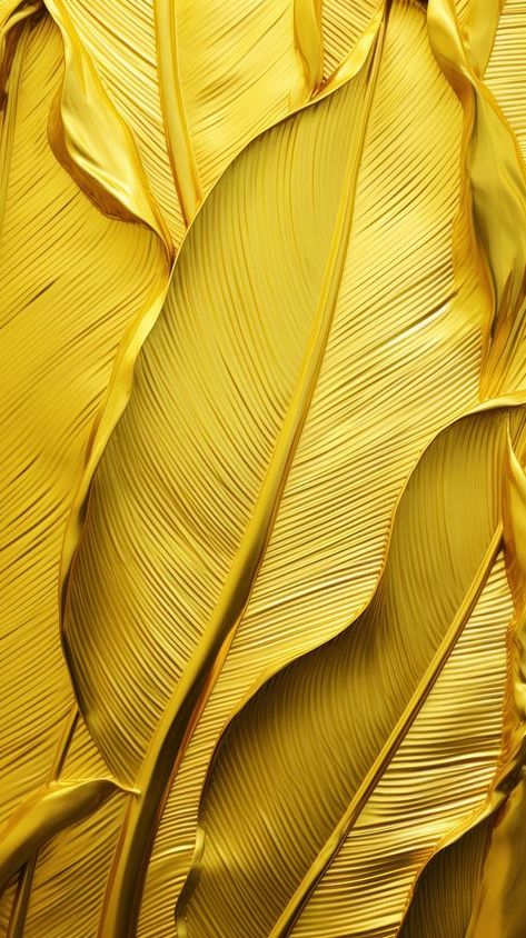 Gold banana leaf bas relief pattern plant backgrounds textured. | premium image by rawpixel.com / Tang Banana Pattern, Plant Background, Feather Painting, Gold Text, Bas Relief, Banana Leaf, Painting Abstract, Download Free Images, Art Background