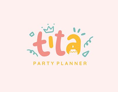 Party Planner Logo, Party Planners Logo, Planner Logo, Branding Logo Design, Graphic Design Branding, Party Planner, Design Branding, Adobe Illustrator, Illustrator