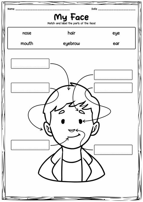 Face Vocabulary, Emotions In Spanish, Telling Time In Spanish, Body Parts In Spanish, Spanish Learning Activities, Preschool Number Worksheets, Math Sheets, Spanish Worksheets, English Activities For Kids