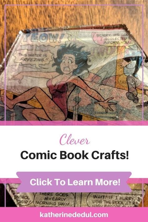 Looking for a DIY gift idea for that comic book lover on your list? Check out six clever crafting ideas using old comic books and create something truly memorable! #DIYGifts #HandmadeGifts Diy Comic Book, Comic Book Crafts, Comic Book Shoes, Books Diy, Old Comic Books, Spiderman Birthday Party, Decoupage Diy, Cartoon Books, Comic Book Pages