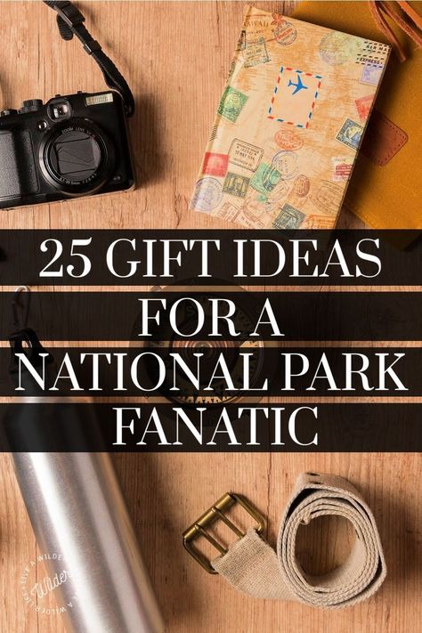 Find the perfect gift for your National Park lover with this gift guide created by a national park fanatic. #giftguides #outdoorlover National Parks Gift Ideas, National Park Souvenir Ideas, Nature Lover Gifts, National Park Wedding Theme, Park Ranger Aesthetic, Road Trip Accessories, Outdoor Lover Gifts, National Park Passport, National Park Gifts