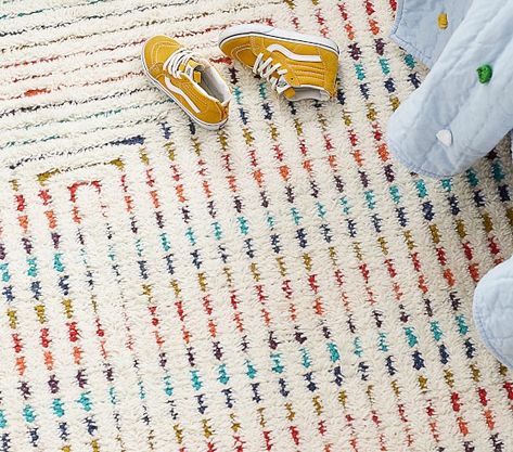 Concentric Rainbow Rug #pbkids Kids Playroom Rugs, West Elm Kids, Playroom Rug, Rainbow Rug, Nursery Colors, Circle Rug, Kids Room Rug, Nursery Rugs, Playroom Decor