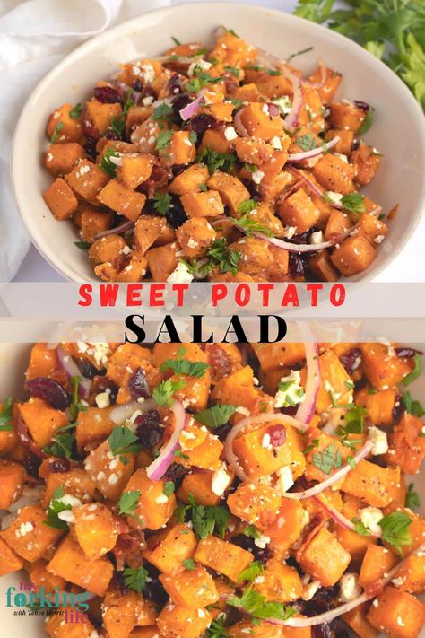 Raw Sweet Potato Salad, Moroccan Sweet Potato Salad, Sweet Potato Kale Salad With Creamy Honey Mustard Dressing., Mediterranean Sweet Potato Salad, Yam Salad Recipe, Sweet Potato Salad Recipe Cold, Sweet Potatoes Salad Recipes, Cold Sweet Potato Salad, Warm Sweet Potato Salad