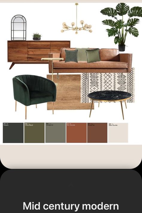 How To Mood Board Interior Design, Oak Design Interior, Oak Style Living Room, Style Board Interior Design, Terracotta Cushions Living Rooms, House Decor Mood Board, Decor Mood Boards Interior Design, Mood Board House Design, Mid Century Modern Mood Board Design