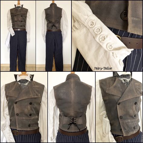 Sweeney Todd Cosplay, Sweeney Todd Costume, Costume Portfolio, Beetlejuice Cartoon, Skull Wine, Halloween Idea, Waistcoat Men, Tim Burton Movie, Period Clothing