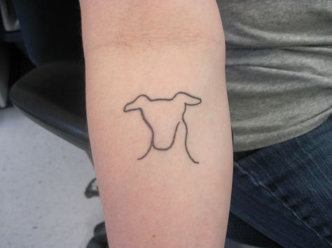 Dog Face Outline Tattoo, Dog Face Outline, Milo Tattoo, Face Outline Tattoo, Greyhound Tattoo, Cat Tattoo Simple, Face Outline, Outline Tattoo, Tattoos Skull