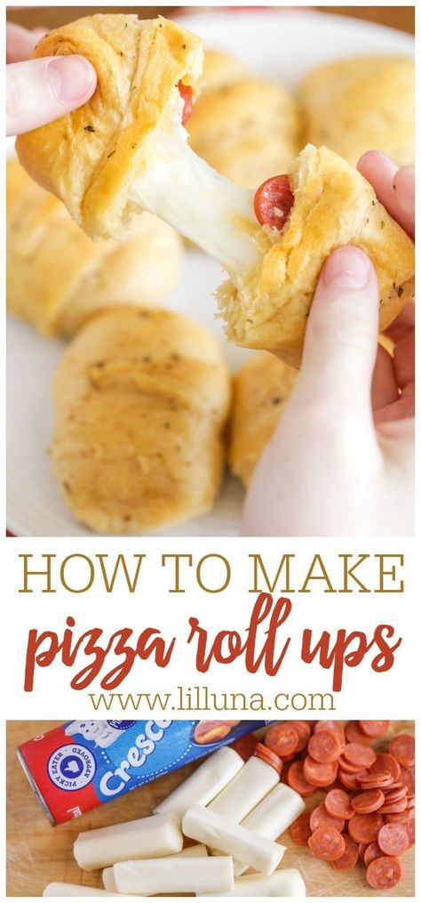 Roll Up Pizza, Pizza Roll Ups, Pizza Roll Up, Rolls Easy, Pizza Roll, Roll Ups Recipes, Pizza Flavors, Homemade Dough, Pizza Rolls