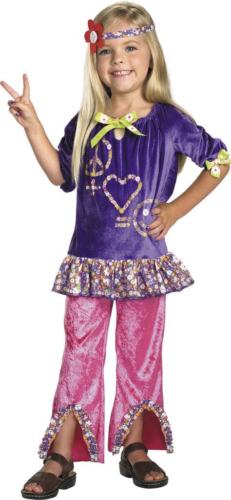 Miss Mimi's Musings: School Counseling Snippets That Bring a Smile!: Peace, Baby! Hippy Outfits Halloween, 70s Hippie Outfits, Hippie Costume Diy, Children Costumes, Classic Halloween Costumes, Pretty Halloween Costumes, Purple Halloween, Hippie Look, Hippie Costume