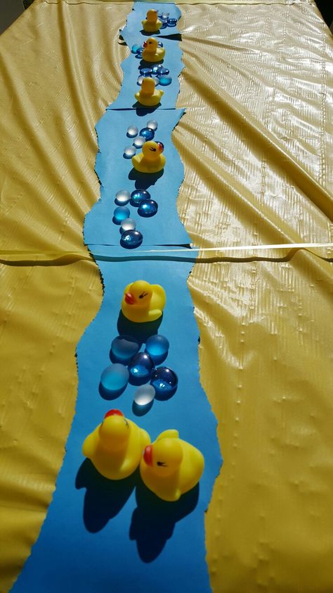 Rubber Duck Balloon Arch, Rubber Ducky Party Decorations, Rubber Duck Party Food, Duck And Goose Birthday Party, Duck Second Birthday, Duck Themed Food, Rubber Duck Birthday Party Decorations, Duck Birthday Theme Decoration, Duck Party Ideas