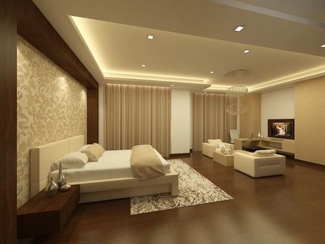 Fall Ceiling Designs, Wood Panneling, Fall Ceiling, False Ceiling Bedroom, Modern Style Bedroom, Interior Architects, Luxe Bedroom, House Ceiling Design, Ceiling Design Living Room