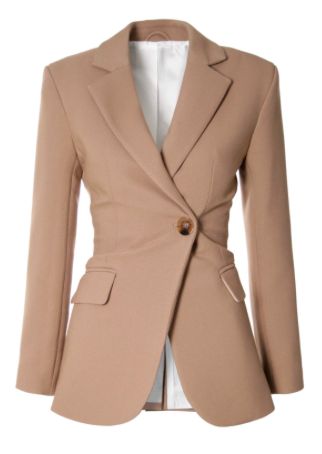 Runway Fashion Couture, Tan Blazer, Stylish Work Attire, Blazer Designs, Red Blazer, Single Breasted Jacket, Fitted Blazer, Work Attire, Art Clothes