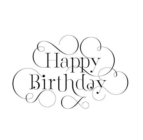 SVG digital file for a Happy Birthday card. Can be customized with name, age, and other#birthdayfont #happybirthday #fontdesign #celebration #birthdaywishes Happy Birthday Words Fonts, Happy Birthday Lettering Fonts, Happy Birthday Writing Style, Design Kalender, Elegant Happy Birthday, Happy Birthday Doodles, Happy Birthday Writing, Happy Birthday Font, Calligraphy Quotes Doodles