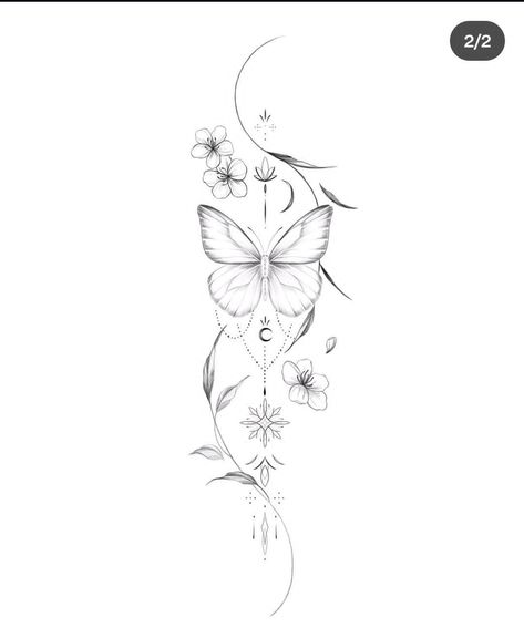 Front Shoulder Tattoos, Maching Tattoos, Hand Tattoos For Girls, Mommy Tattoos, Butterfly Tattoos For Women, Tattoos For Women Flowers, Small Pretty Tattoos, Tasteful Tattoos, Spine Tattoos For Women