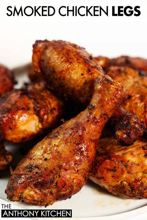 Making Smoked Chicken Legs does not have to be complicated or intimidating. This recipe is simple, yet the outcome is to die for! Smoker Recipes Chicken, Fire Chicken, Chicken Crockpot Recipes Easy, Chicken Leg Recipes, Sugar Diet, Grill Recipes, Smoked Chicken, Smoker Recipes, Smoked Food Recipes