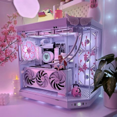 A little Beast appreciation 🌸🤍 Items in my setup and PC specs can be found on my PCPartPicker and Amazon Storefront. Linked in my bio! 🔗 #gamingsetup #gamingpc #pcbuild #setupinspiration #desksetup #gameroom #ａｅｓｔｈｅｔｉｃ Kirby Pc Setup, Cute Pc Accessories, Anime Pc Build, White Pc Aesthetic, Hyte Y70 Build Pc, Pink Pc Build, Cute Pc Build, Minecraft Skins Wallpaper, Gamer Vibes