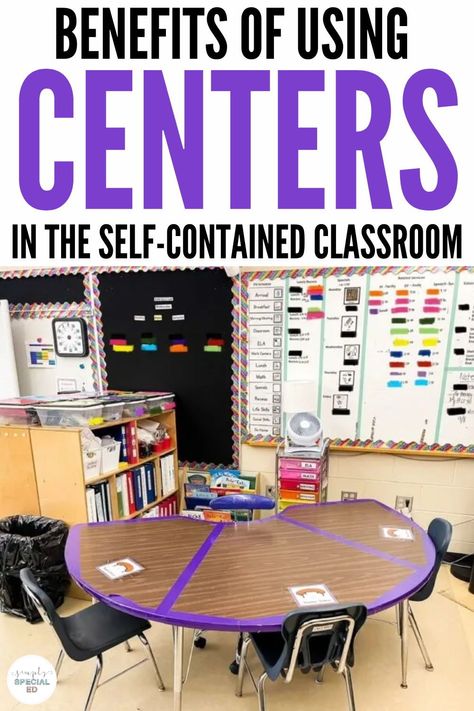 Are you a self contained special education teacher? Today, I’m sharing why self contained centers will work well for your self contained special ed classroom. Special ed students are great for individualized learning for their IEP goals. It will give students routines, increase engagement, and independence in the special ed classroom. This will allow special ed teachers and special ed paraprofessionals the opportunity to distribute the workload too! Self Contained Math Ideas, Self Contained Classroom Centers, Ese Classroom Ideas, Self Contained Special Education, Math Task Boxes, Task Boxes For Special Education, Asd Activities, Special Education Classroom Setup, Fine Motor Centers