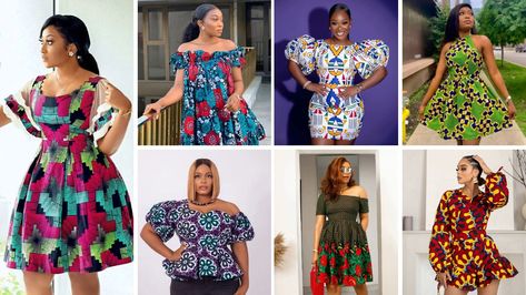 100 Latest Ankara Styles To Make With 2 Yards OD9JASTYLES Short Gown Dress, Kaftan Styles, Shift Dress Styles, Stylish Naija, Ankara Short Gown Styles, Ankara Dress Styles, Latest Ankara Styles, Ankara Dresses, Latest Hair