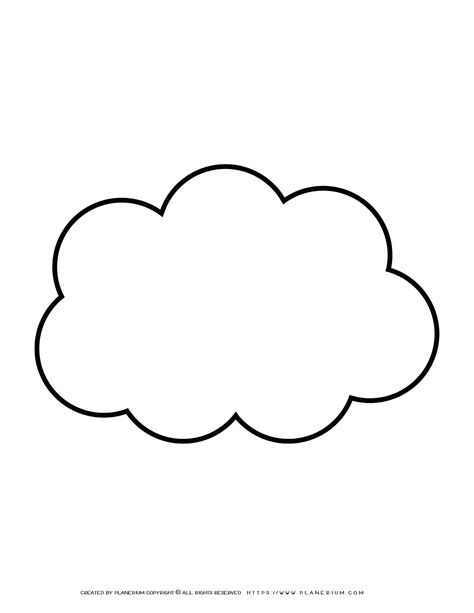 Cloud Template Free Printable, Clouds For Kids, Printable Outline, Cloud Outline, Cloud Template, Outline Pictures, Recuerdos Primera Comunion Ideas, Outline Template, St Patricks Crafts