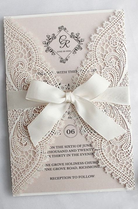 Wedding Invitations With Rsvp, Nikah Dress, Serbian Quotes, Budget Wedding Invitations, Lace Wedding Invitations, Luxury Wedding Invitations, Wedding Prep, Vintage Wedding Invitations, Vintage Gowns