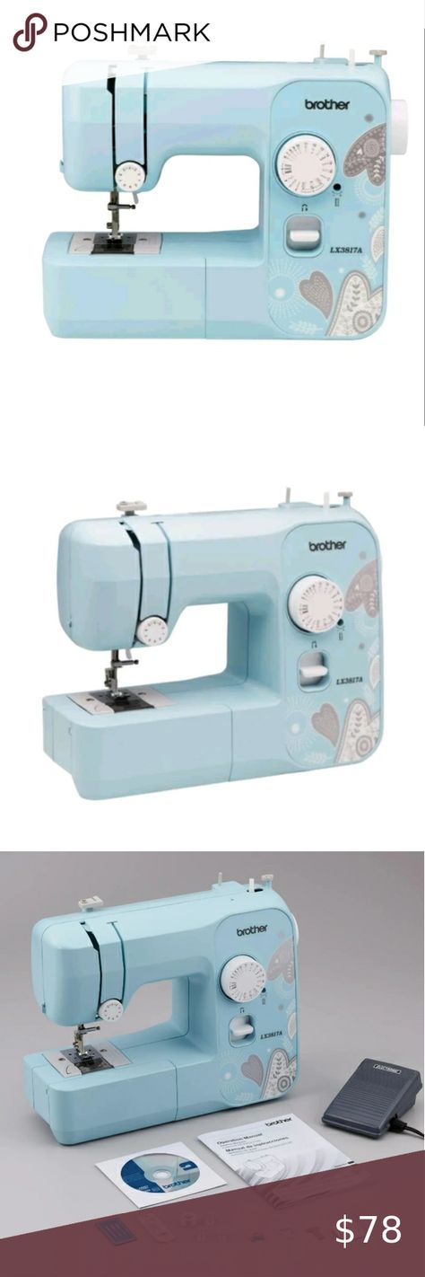 Brother LX3817A 17-Stitch Portable Full-Size Mechanical Sewing Machine Brother Sewing Machines, Sewing Machine Projects, Sewing Ideas, Sewing Machine, Craft Room, Sewing Crafts, Sewing, Clothes Design